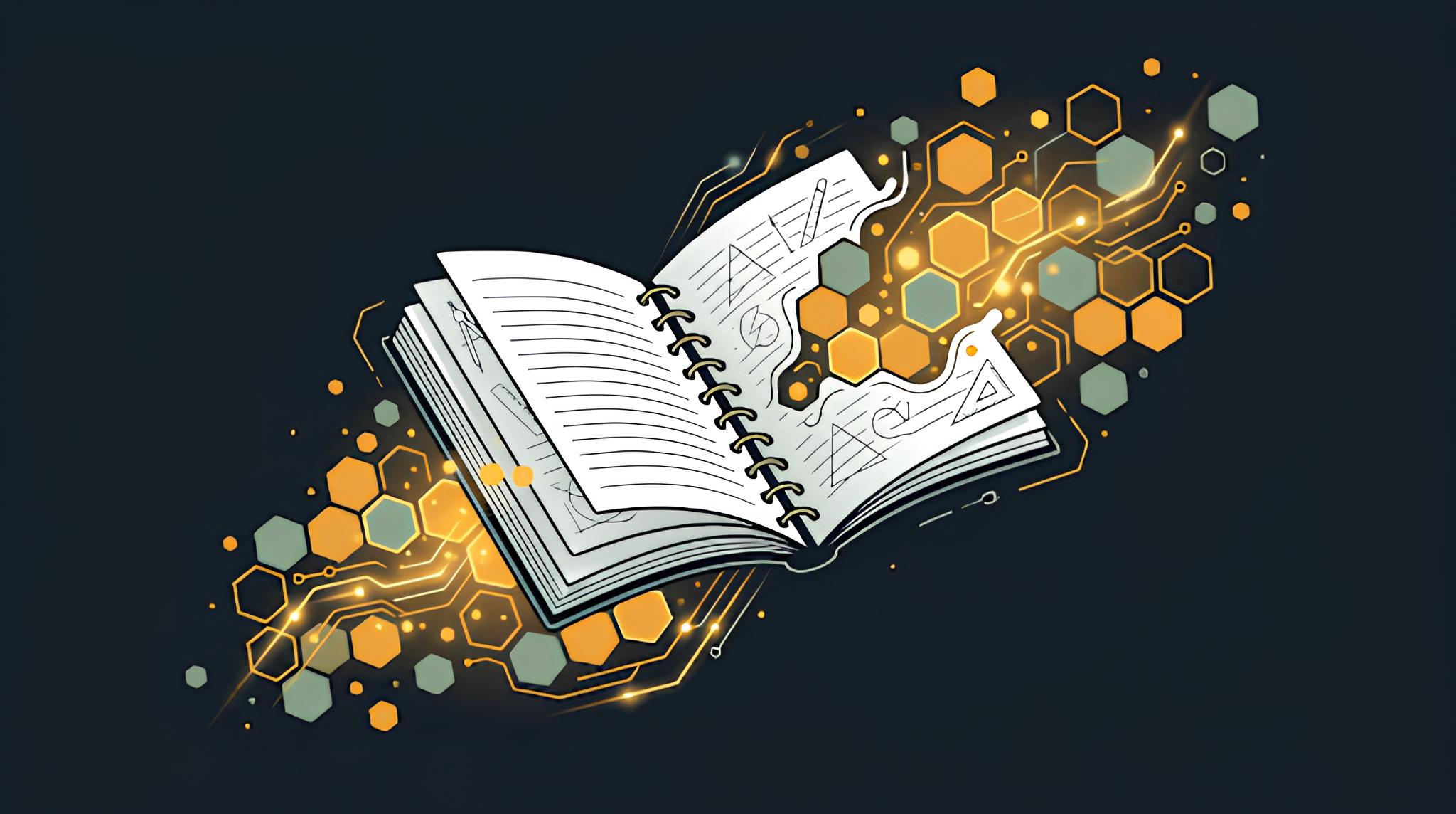 LBee textbook transforming into vibrant conceptual honeycomb network